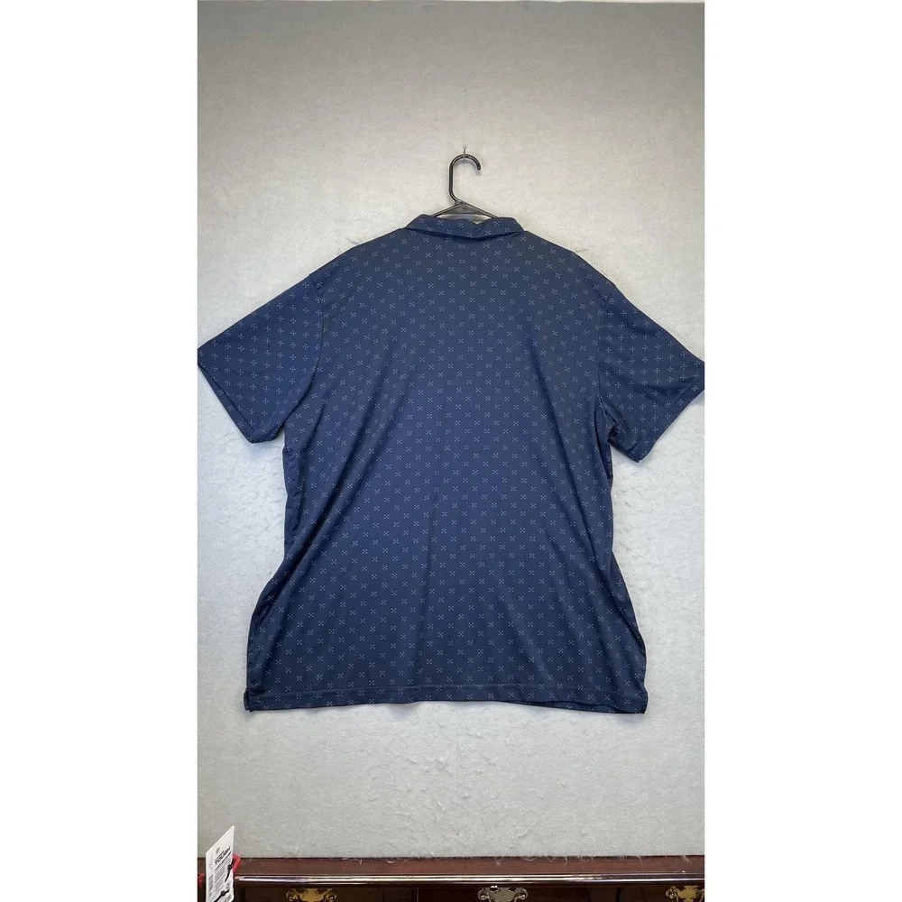 Dallas Cowboys Shirt Mens 3XL Navy Blue NFL Football Polo Short Sleeve Patterned